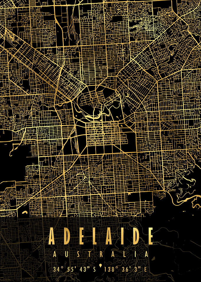 Adelaide Map Australia