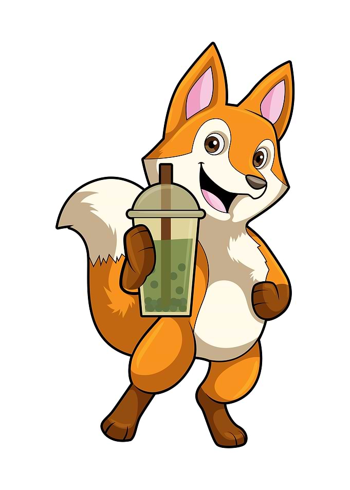 Fox Drink Bubble Tea
