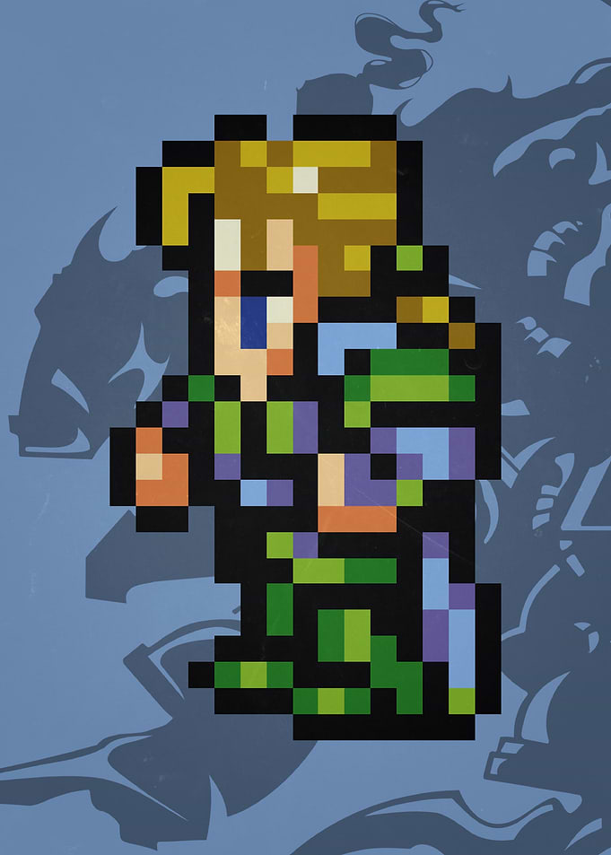 FF VI Sabin Pixel Sprite