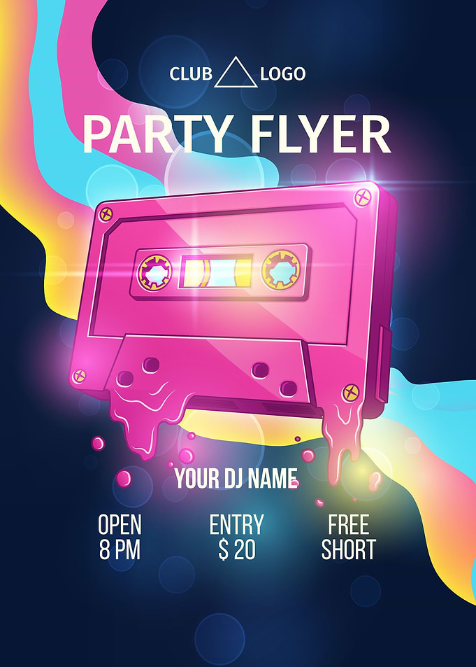 Night club dj party