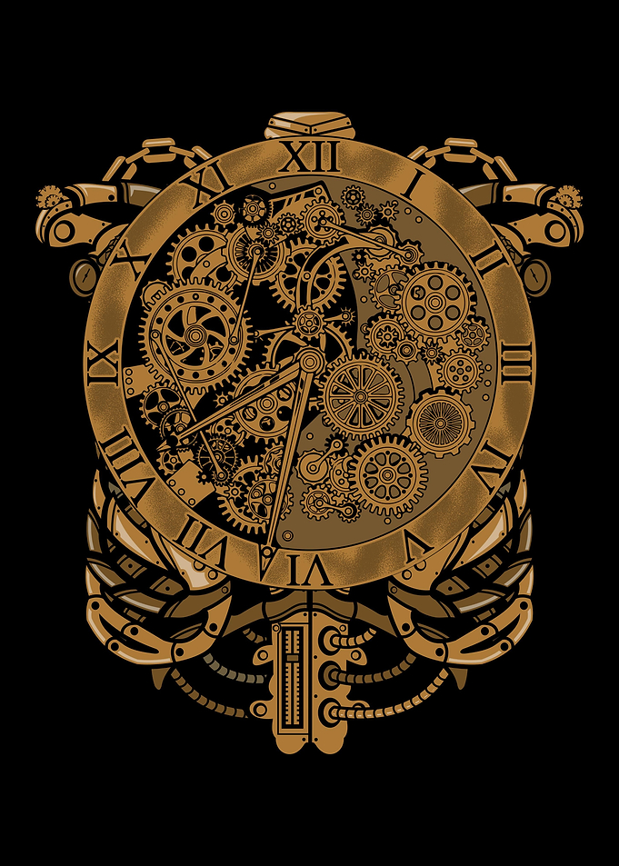 Steampunk Clock Skeleton