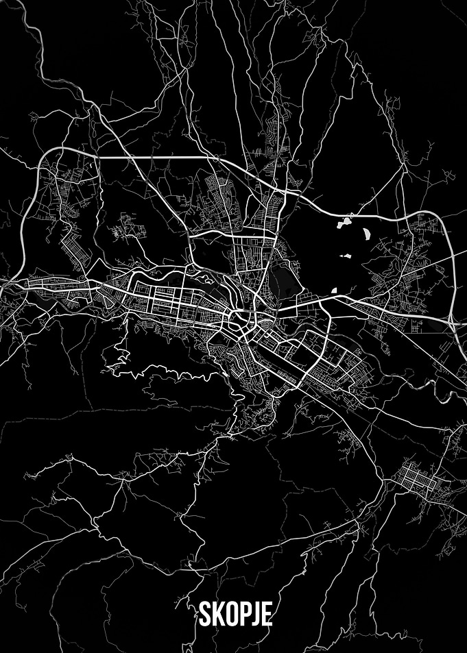 Skopje dark map