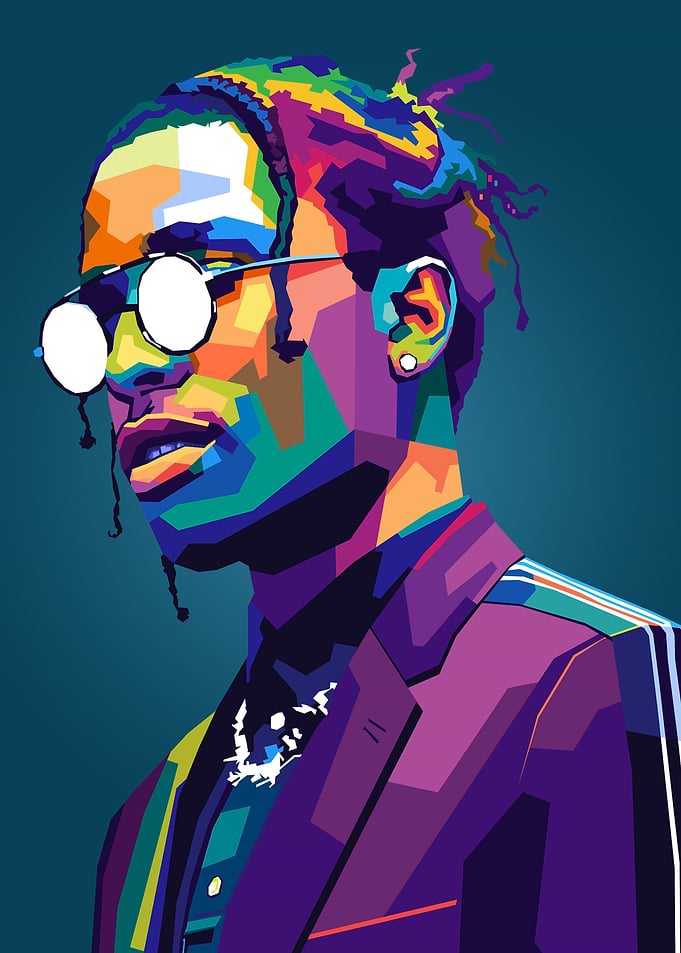 Asap Rocky Wpap Pop Art