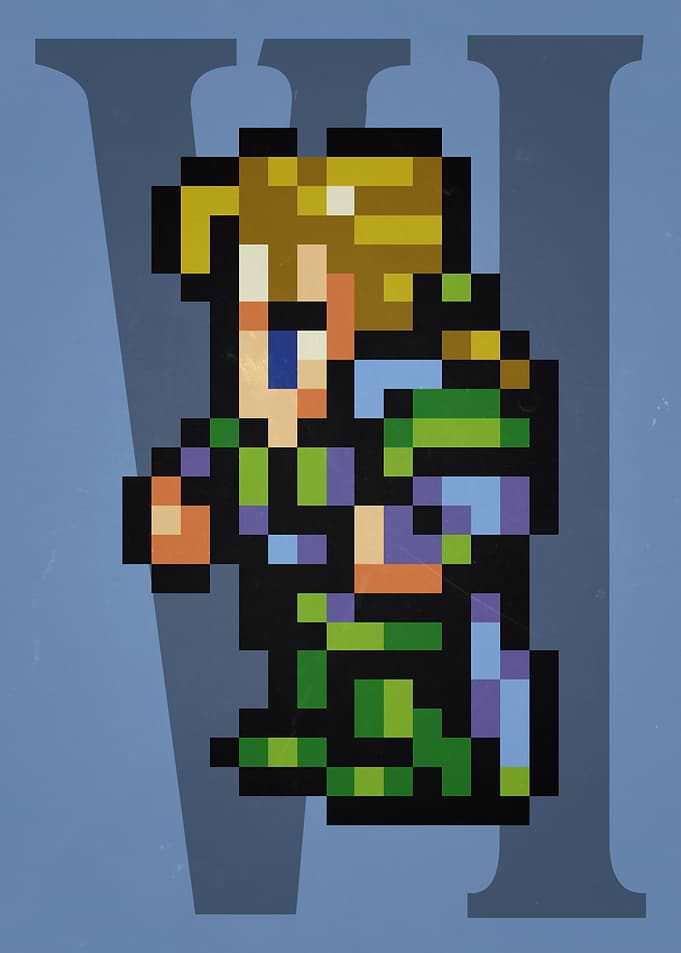 FF VI Sabin Pixel Sprite