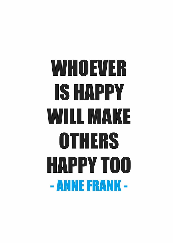 whoever is happy