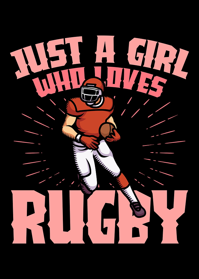 A girl who loves rugby