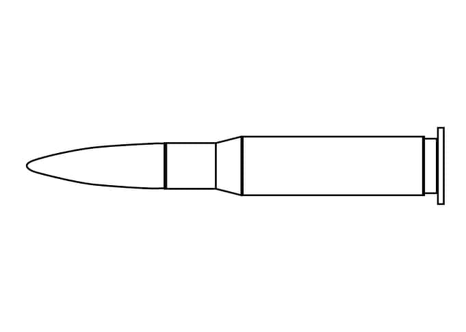 Rifle Bullet Outline