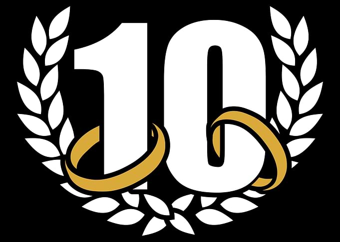 10 years 10th wedding anni