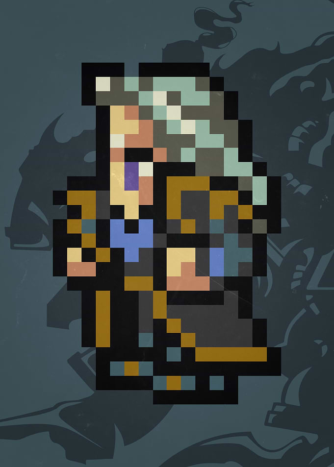 FF VI Setzer Pixel Sprite