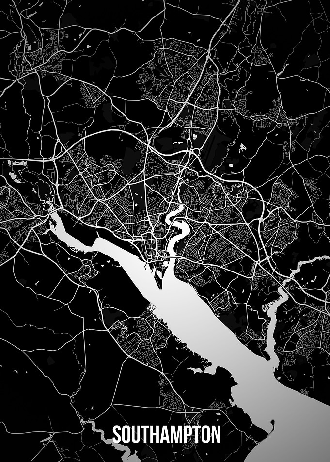 Southampton dark map