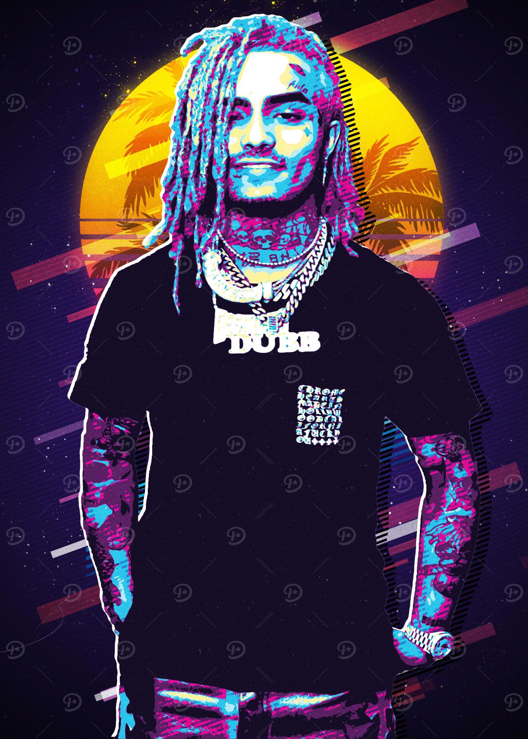 Lil Pump Retro 80s
