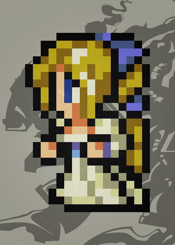 FF VI Celes Pixel Sprite