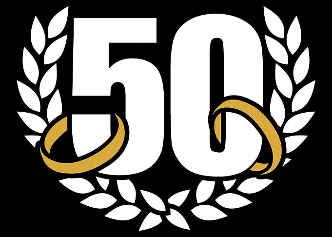 50 years golden wedding an