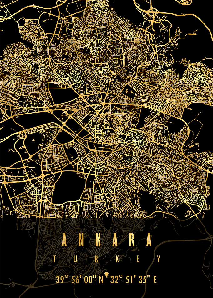 Ankara Map Turkey