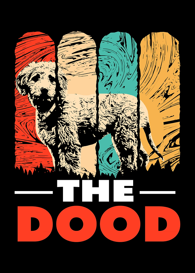 Goldendoodle Dog Grunge