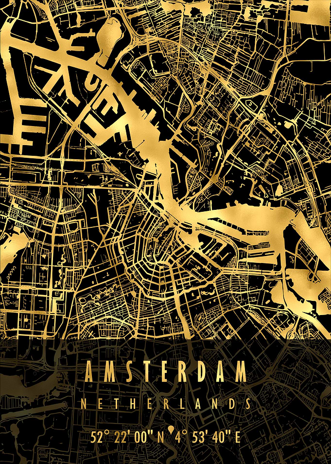 Amsterdam Map Netherlands