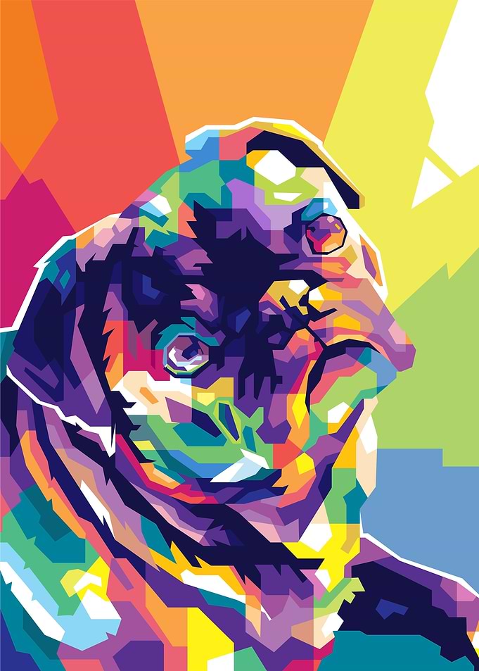 Dog Pet Popart