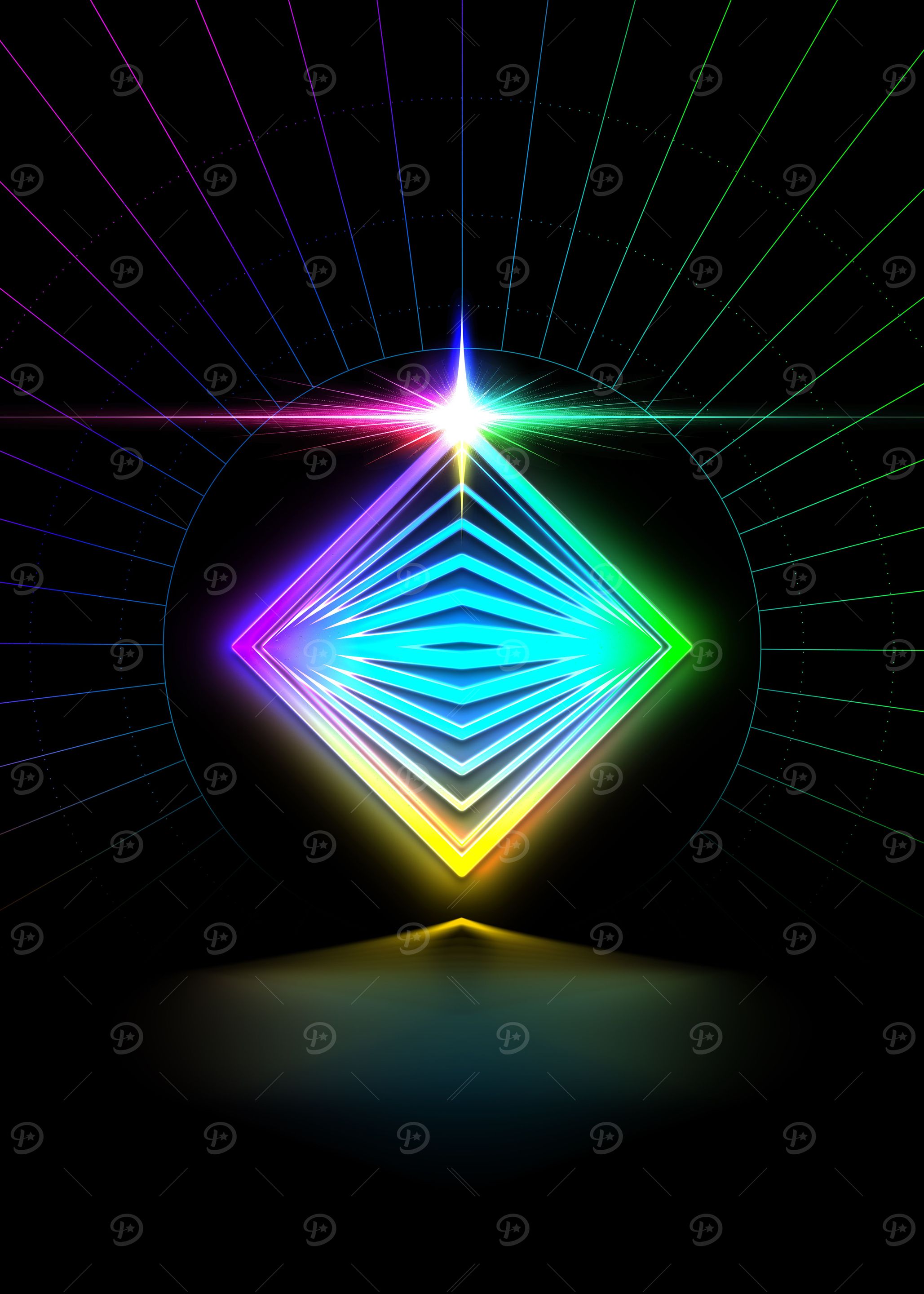Prismatic Neon Magic Seal