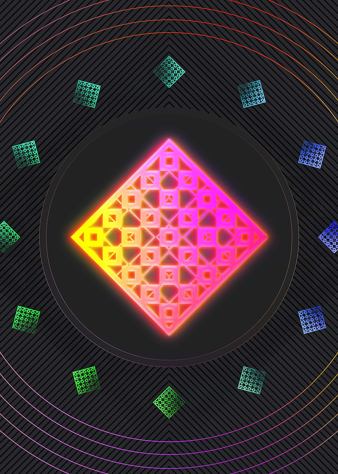 Prismatic Neon Magic Seal