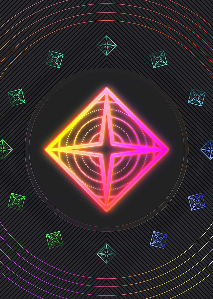 Neon Glyph Mandala Rune