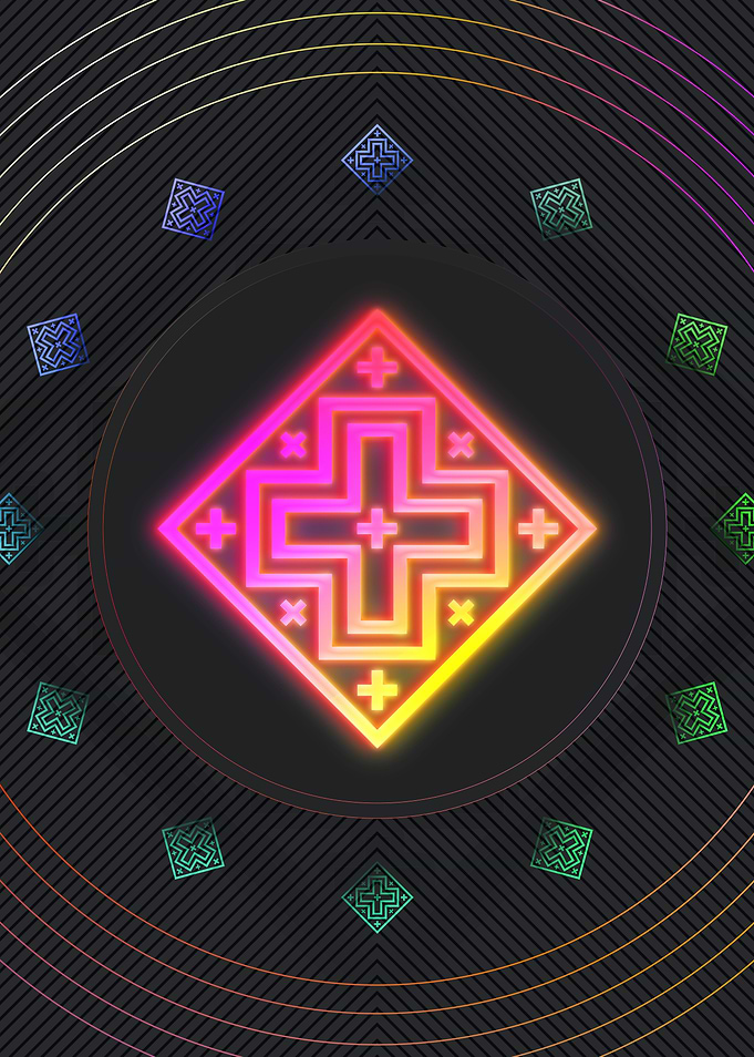 Prismatic Neon Magic Seal