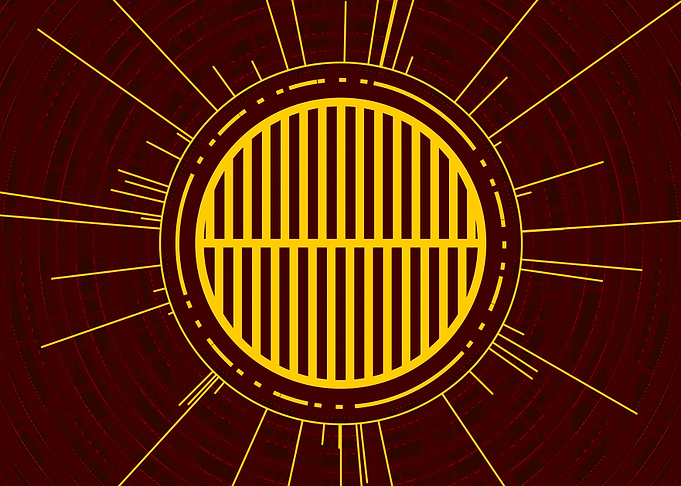 Yellow Glyph Mandala Rune
