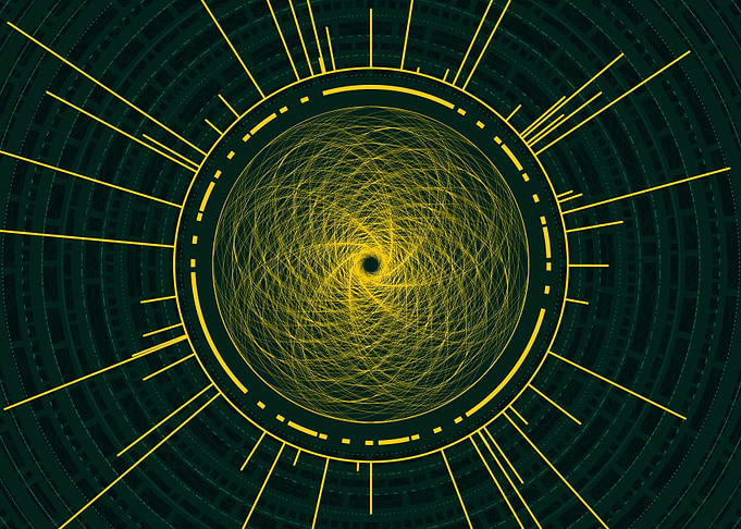 Gold Sacred Geometry Glyph