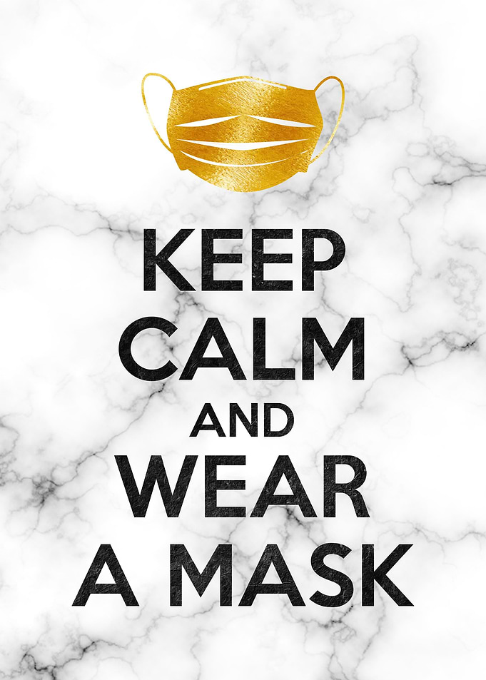 keep calm wear a mask