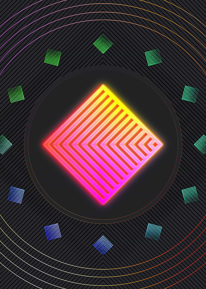 Prismatic Neon Magic Seal