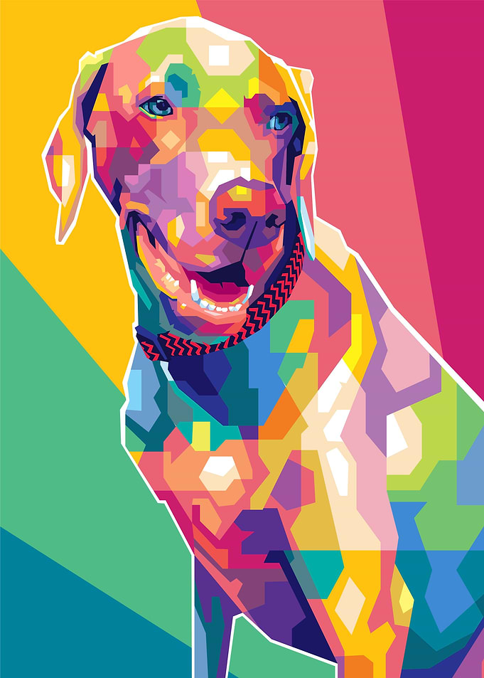 Dog Pet Popart