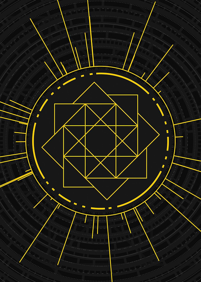 Yellow Gold Magic Circle