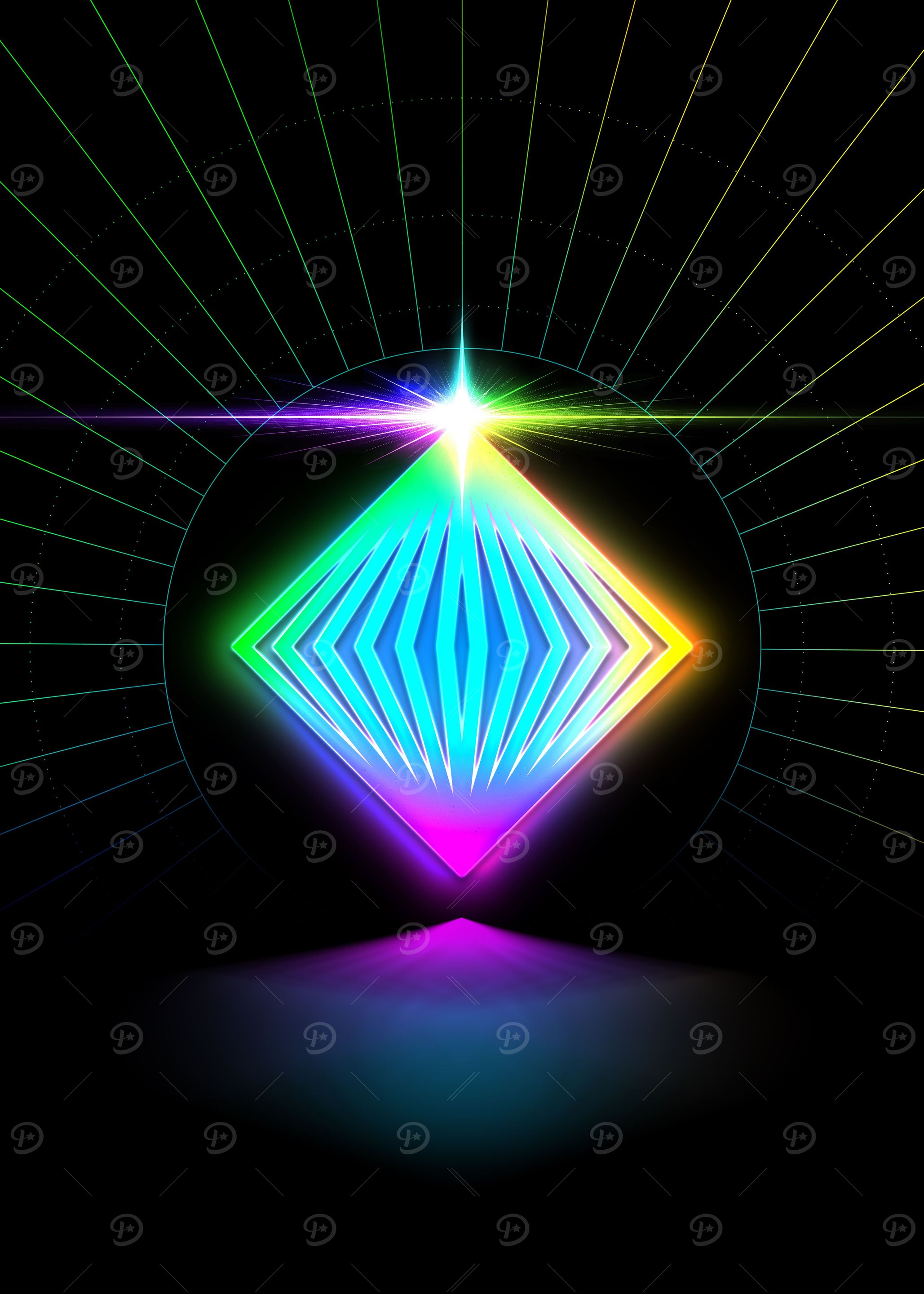 Prismatic Neon Magic Seal