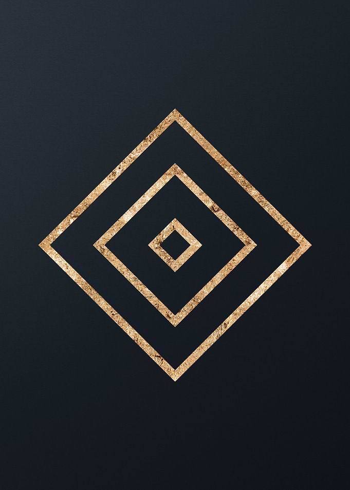 Gold Geometric Talisman