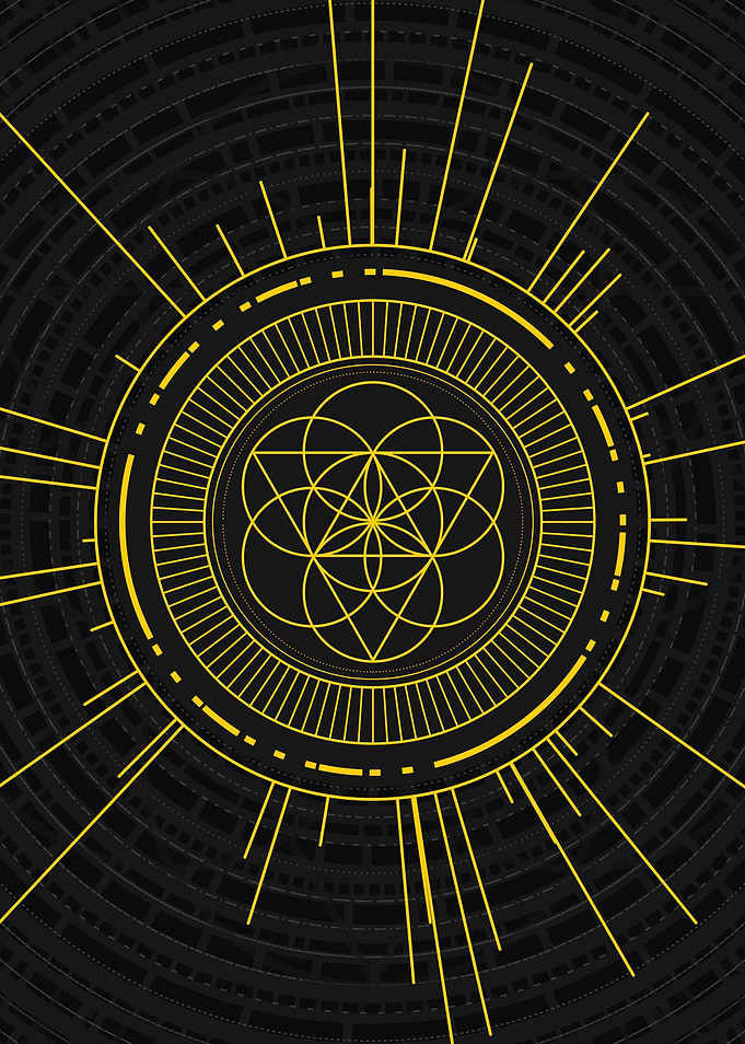 Yellow Gold Magic Glyph
