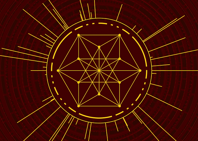 Gold Glyph Mandala Rune