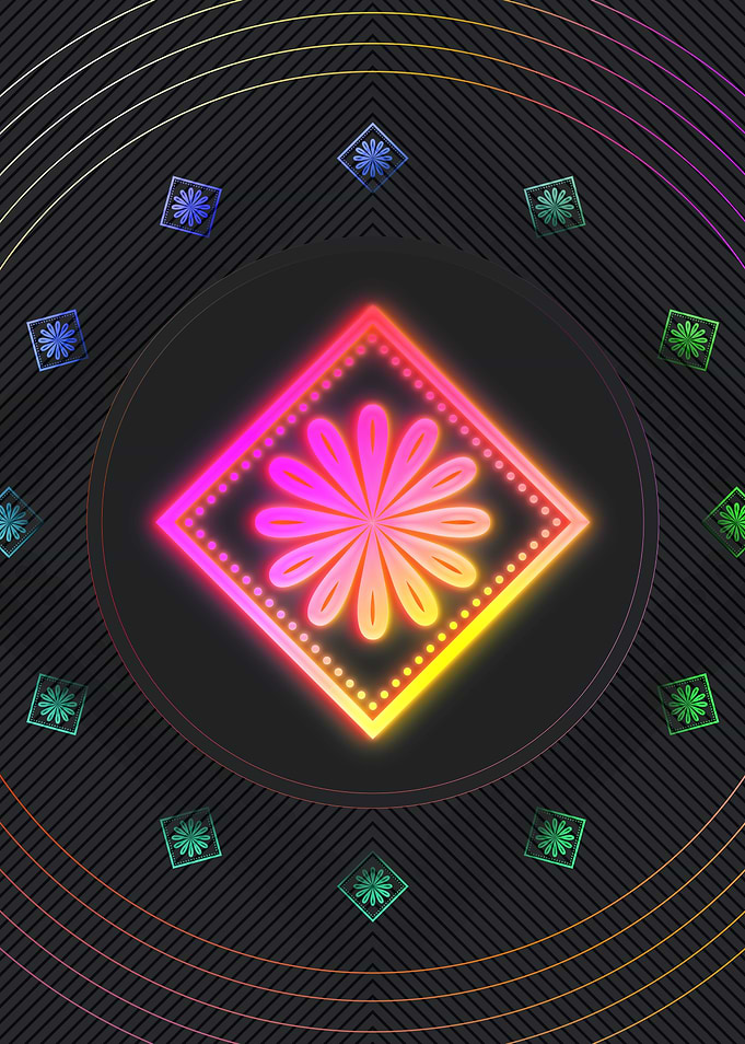 Prismatic Neon Magic Seal