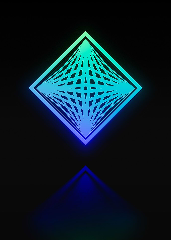 Neon Glyph Mandala Rune