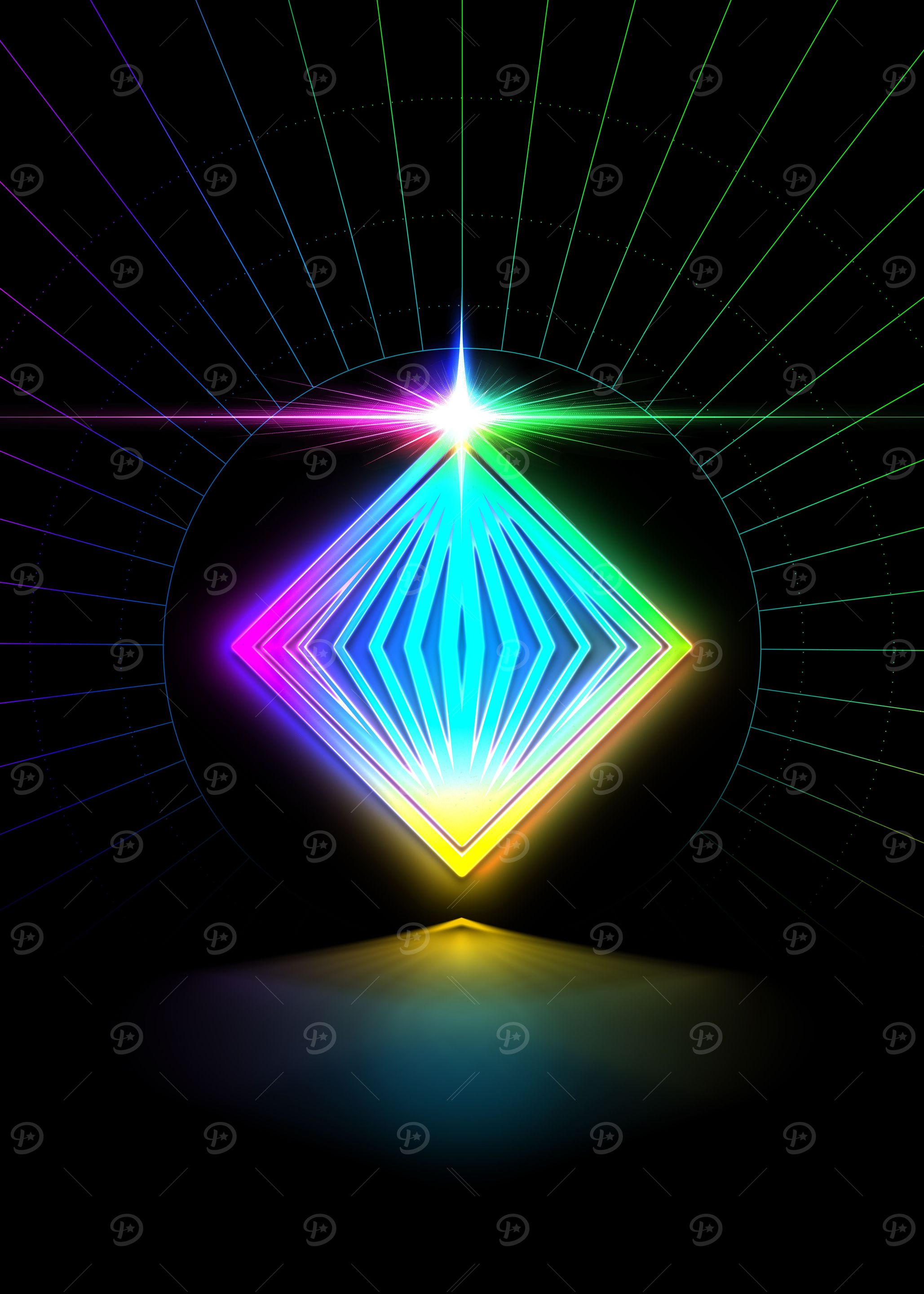 Prismatic Neon Magic Seal