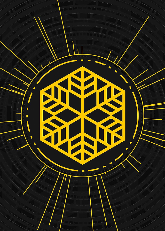 Gold Glyph Mandala Rune