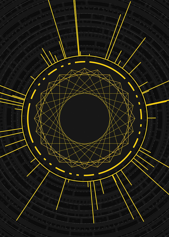 Yellow Gold Magic Glyph