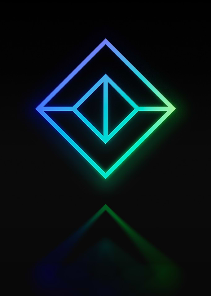 Neon Geometric Glyph Rune