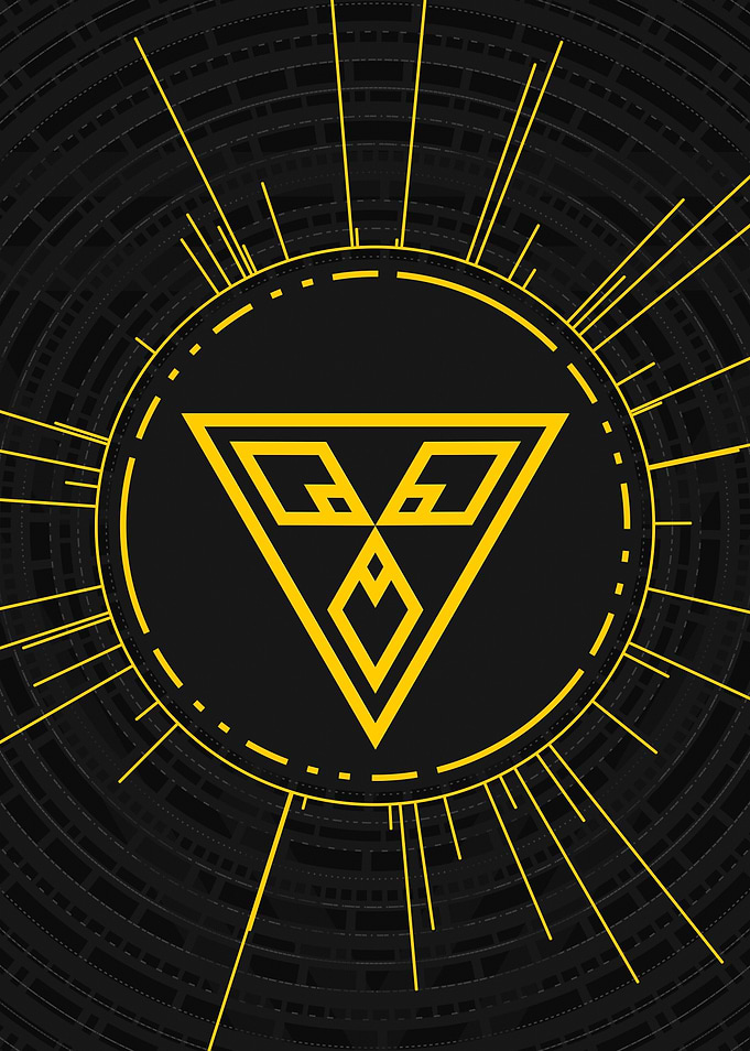 Gold Glyph Mandala Rune