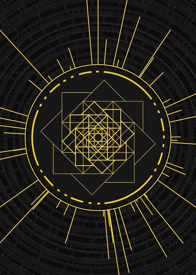 Yellow Gold Magic Glyph