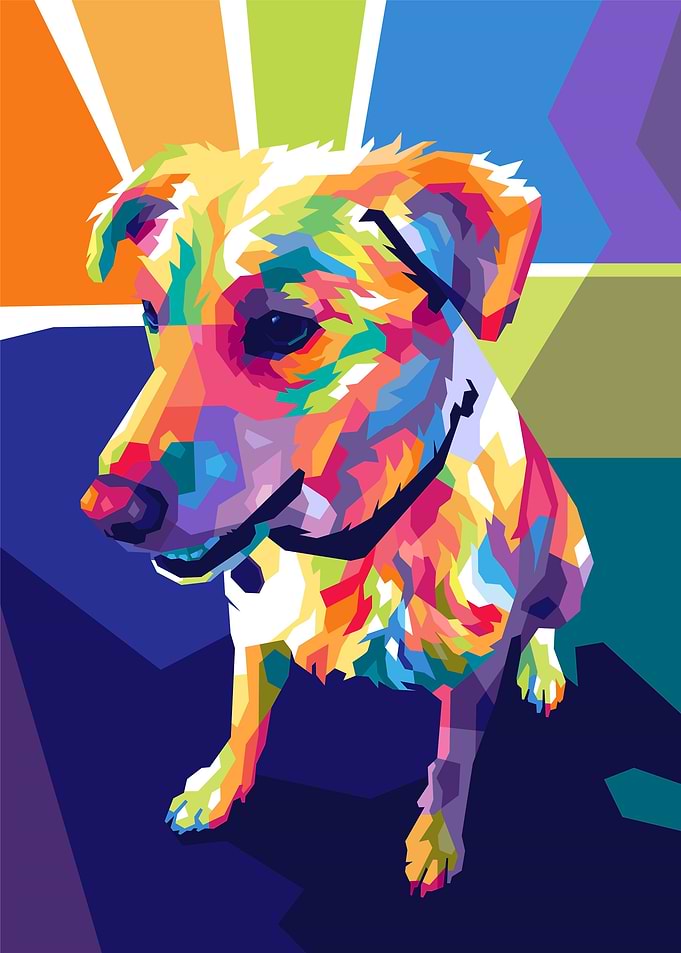 Dog Pet Popart