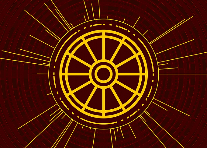 Gold Glyph Mandala Rune