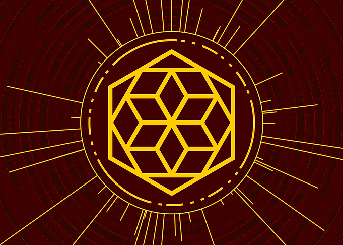 Gold Glyph Mandala Rune