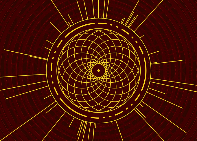 Yellow Glyph Mandala Rune