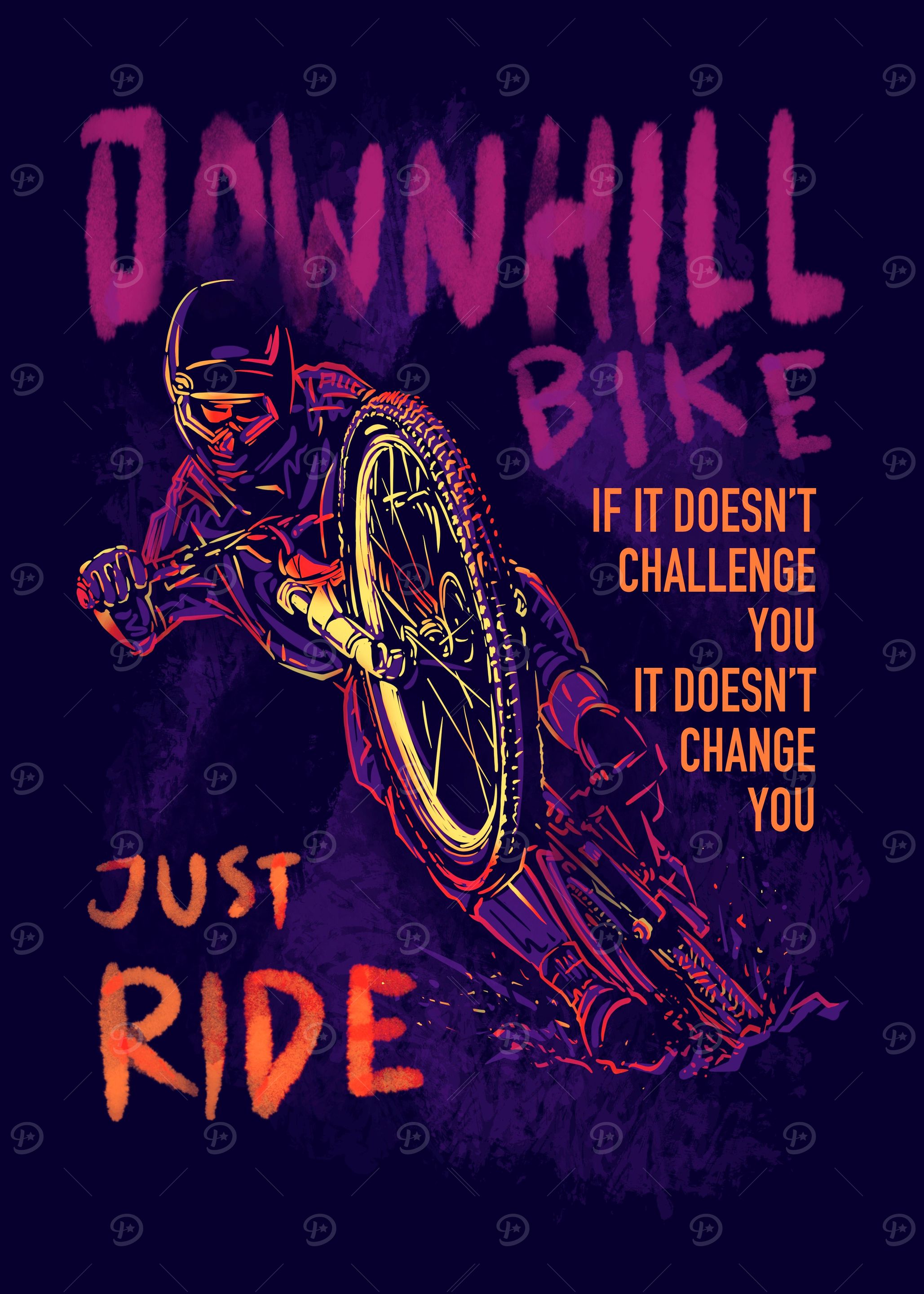 Downhill mountain bike