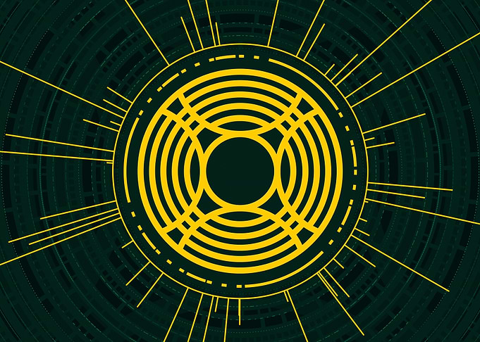 Yellow Gold Magic Circle