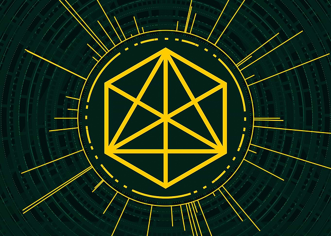 Gold Geometric Glyph Rune